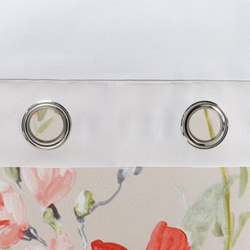 

Штора портьерная Этель "Акварель" 250*250 см,на люверсах, цв.коралловый,пл. 210 г/м2, 100 п/ 42926