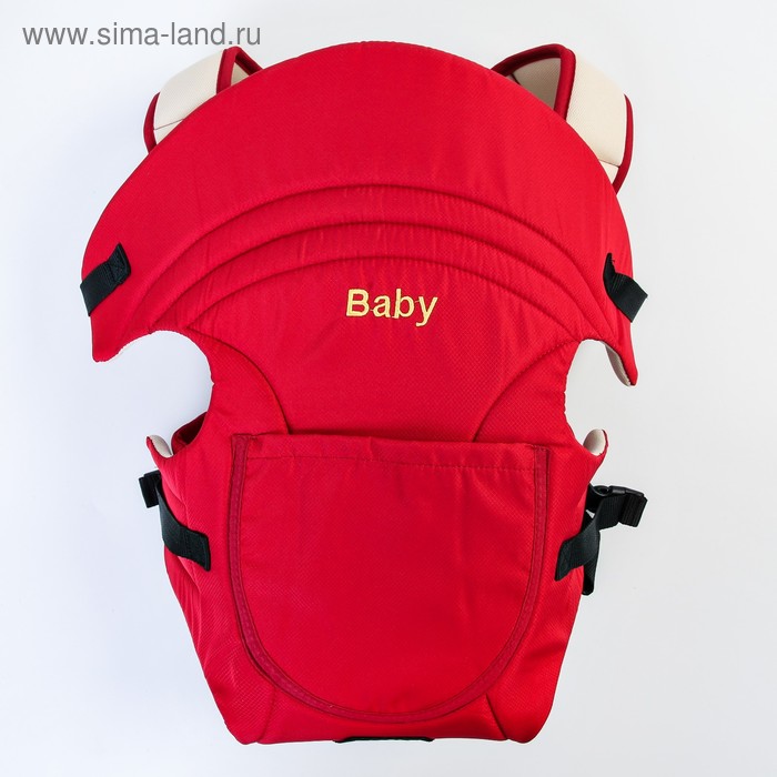 Рюкзак-кенгуру Baby, цвет красный рюкзак кенгуру люкс красный selby 1 0005491 1