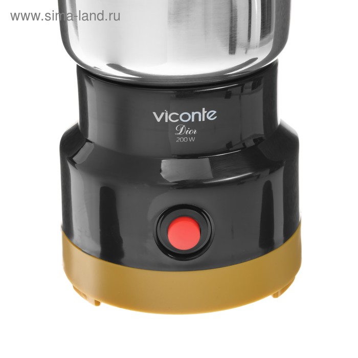 

Кофемолка Viconte VC-3107 Dior, электрическая, 200 Вт, 75 г, чёрная