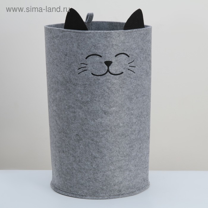фото Органайзер для хранения funny «котик», цвет серый eva