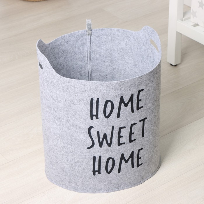 

Корзина для хранения Eva Sweet Home, 40×32×40 см, цвет серый