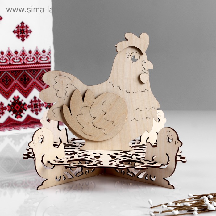 

Заготовка для творчества "Курица с цыплятами", 29х29х21 см