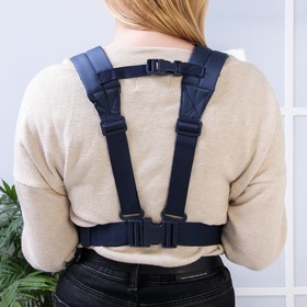 

Рюкзак-кенгуру, цвет синий, красная окантовка