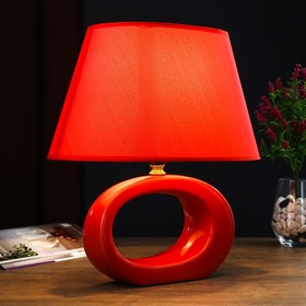 

Настольная лампа 0204 1х60W E27 красный 28,5х31 см