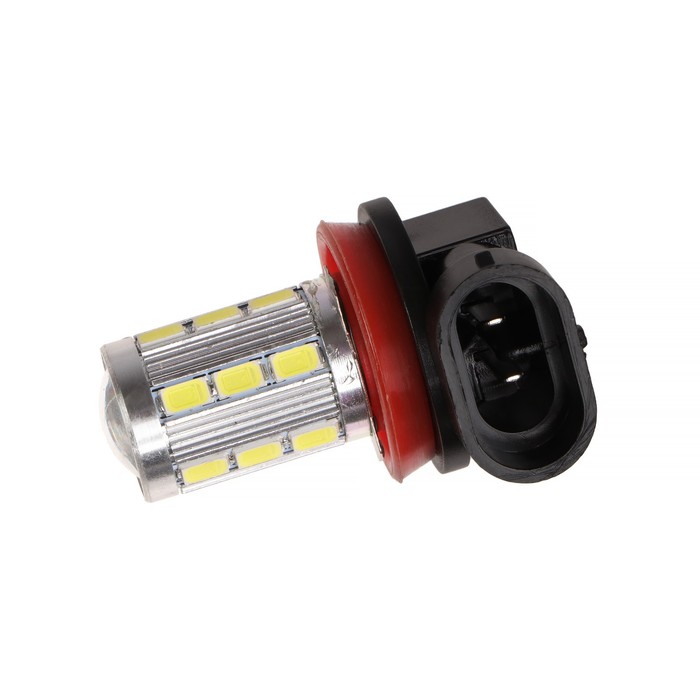 фото Лампа светодиодная skyway h11, 12 в, 18 smd +1 hp, линза, свет белый