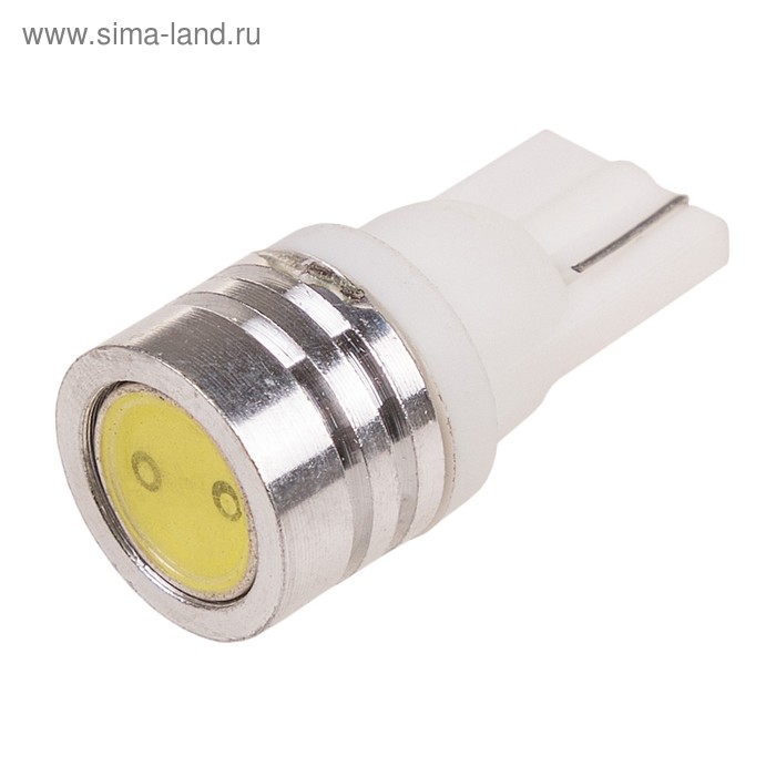 фото Лампа светодиодная skyway t10 (w5w), 12 в, 1 smd, extra light, белая, набор 2 шт, s08201336