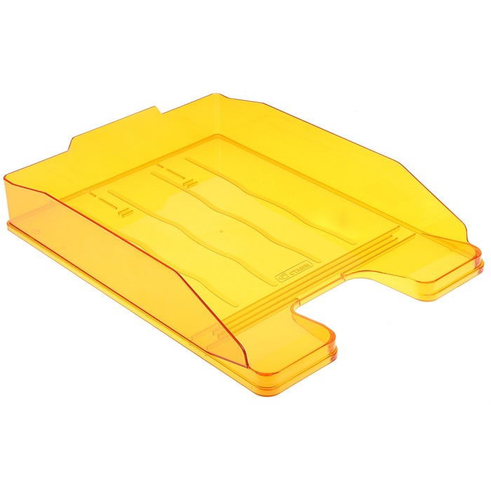 Лоток для бумаг горизонтальный "Эксперт", тонированный оранжевый Манго