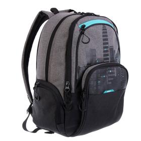 

Рюкзак молодёжный с эргономичной спинкой Grizzly, 42 х 30 х 22, чёрный/бирюзовый