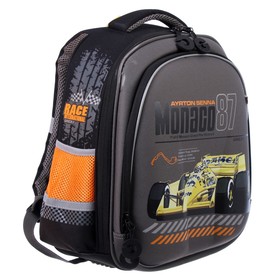

Рюкзак каркасный Grizzly 36 х 28 х 20, для мальчиков, чёрный