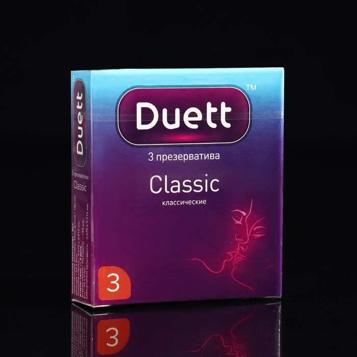 Презервативы DUETT classic 3 шт. презервативы duett xxl 3 шт