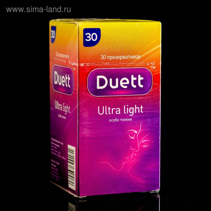 Презервативы DUETT ultra light 30 шт. презервативы duett ultra light ультратонкие 15 штук