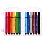 Фломастеры 12 цветов Funcolor Jumbo утолщённые, в пластиковом пенале - Фото 3