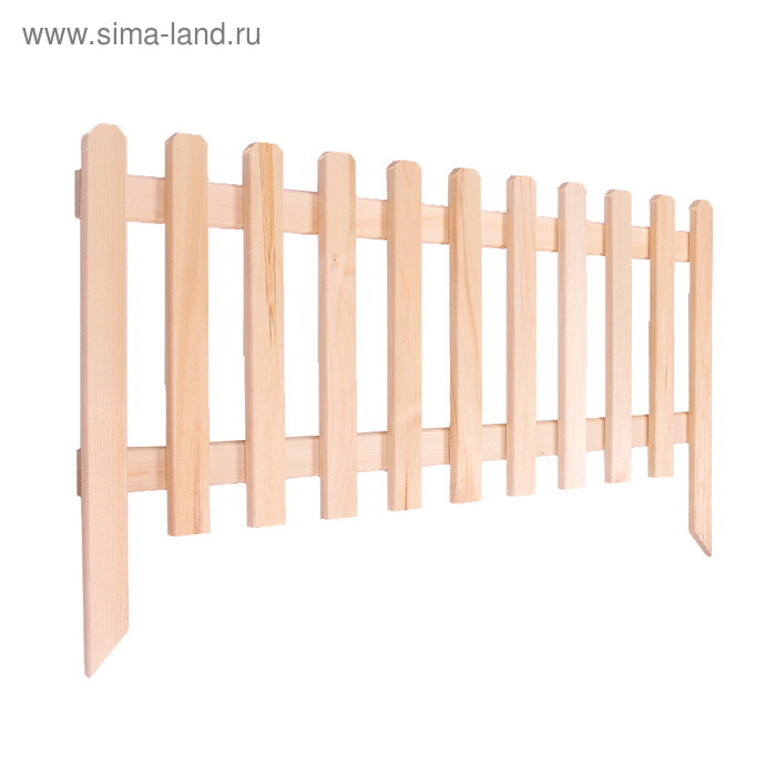 

Ограждение декоративное, 45 × 110 см, 1 секция, дерево, «Трапеция узкая», Greengo