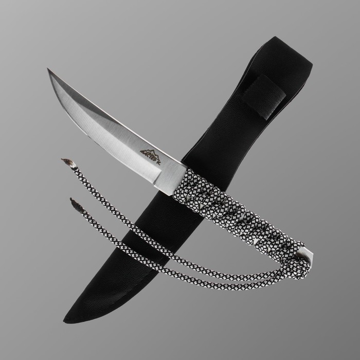 фото Нож метательный в оплетке мастер к, с повышением линии обуха, клинок 11 см мастер к.