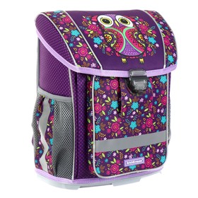 

Ранец на замке Erich Krause ErgoLine 16L, 37 х 30 х 20, жёсткое дно, Flower Owl, фиолетовый