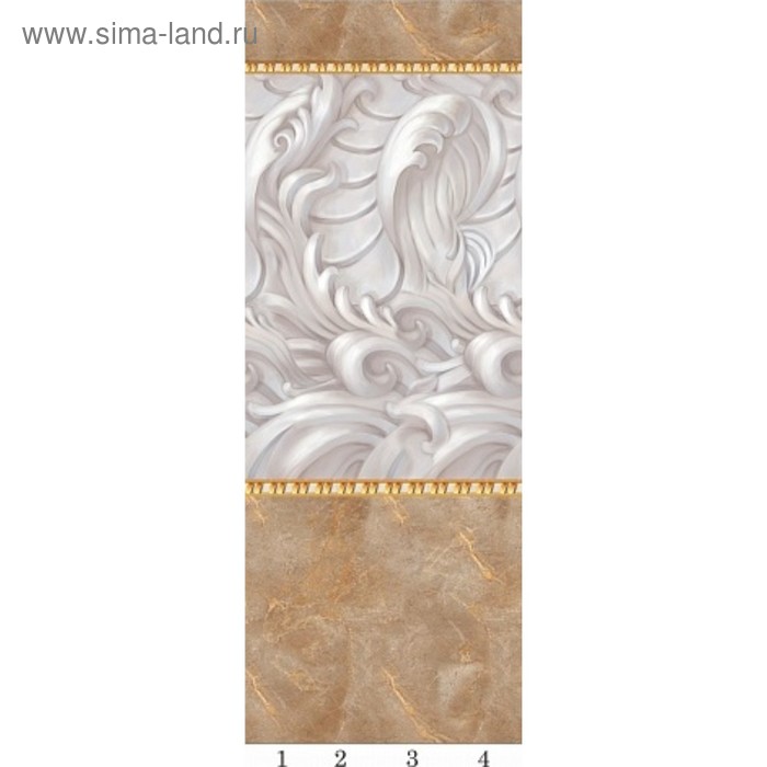 Панель потолочная PANDA Каменная княжна панно 6110 (упаковка 4 шт.), 2,7х1 м