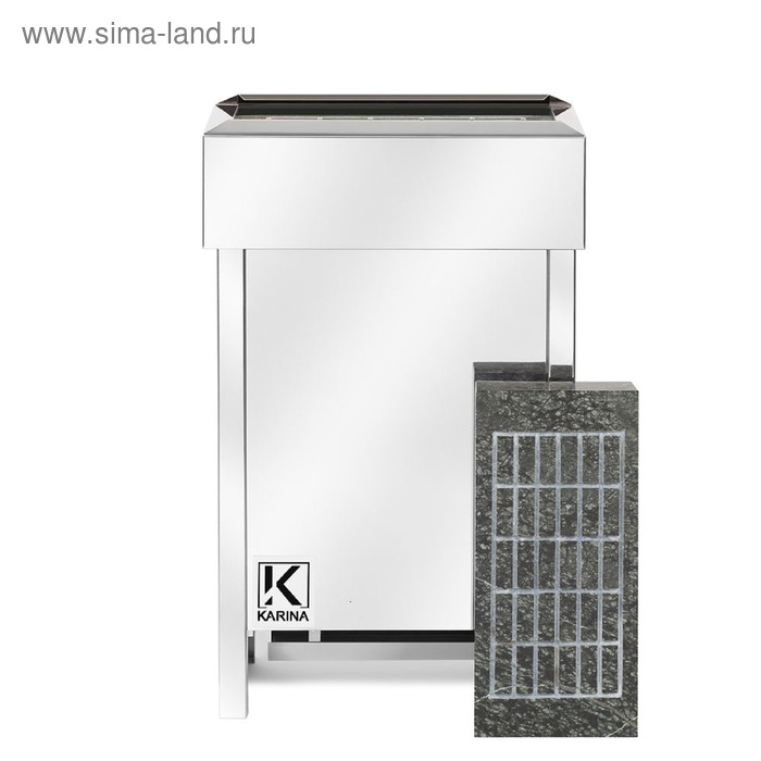 Электрическая печь Karina Eco 3, нержавеющая сталь, камень серпентинит