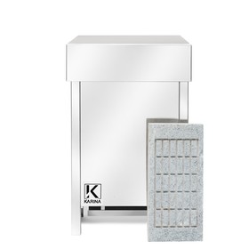 Электрическая печь Karina Eco 3, нержавеющая сталь, камень талькохлорит Бишкек Электрическая печь Karina Eco 3, нержавеющая сталь, камень талькохлорит Ош