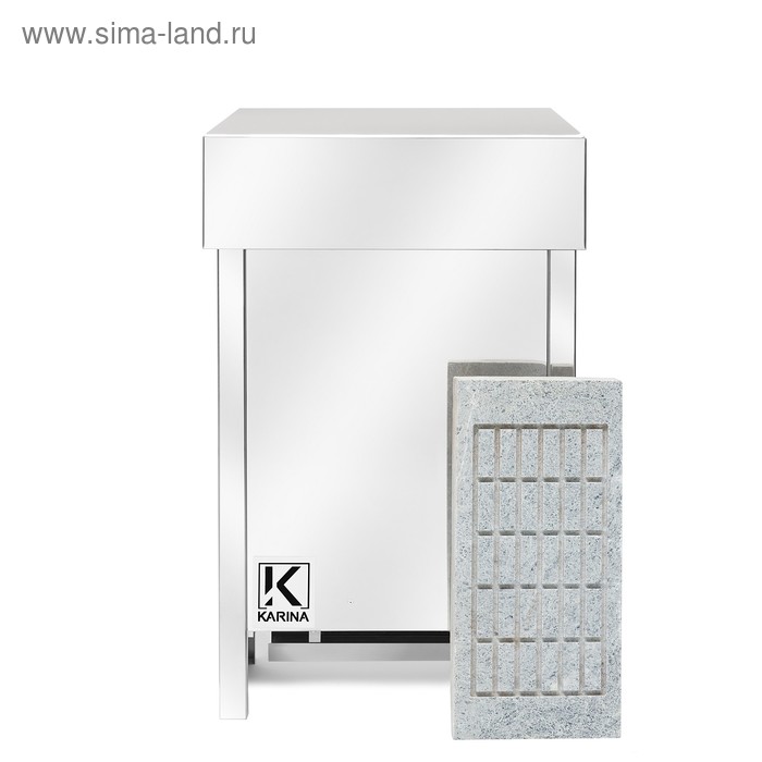 фото Электрическая печь karina eco 6, нержавеющая сталь, камень талькохлорит
