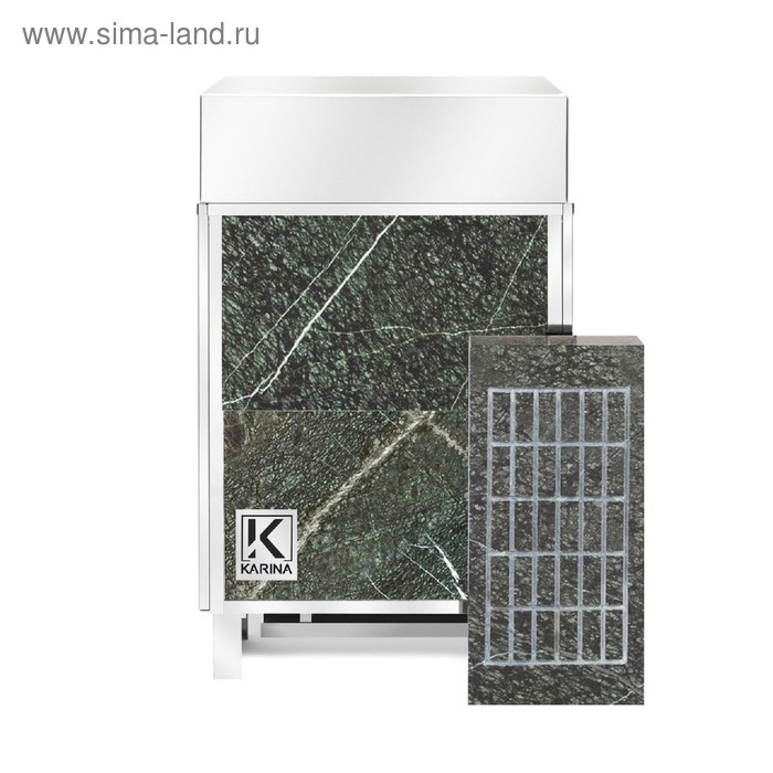 Электрическая печь Karina Elite 8 mini, нержавеющая сталь, камень серпентинит