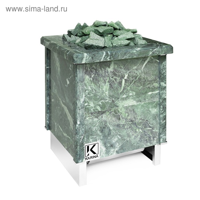 фото Электрическая печь karina quadro 12, нержавеющая сталь, камень змеевик