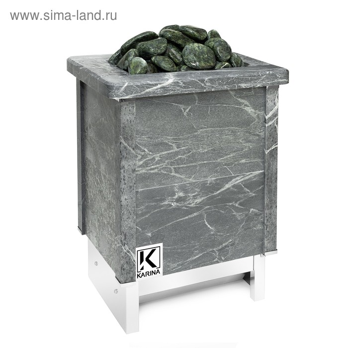 Электрическая печь Karina Quadro 4.5, нержавеющая сталь, камень талькохлорит