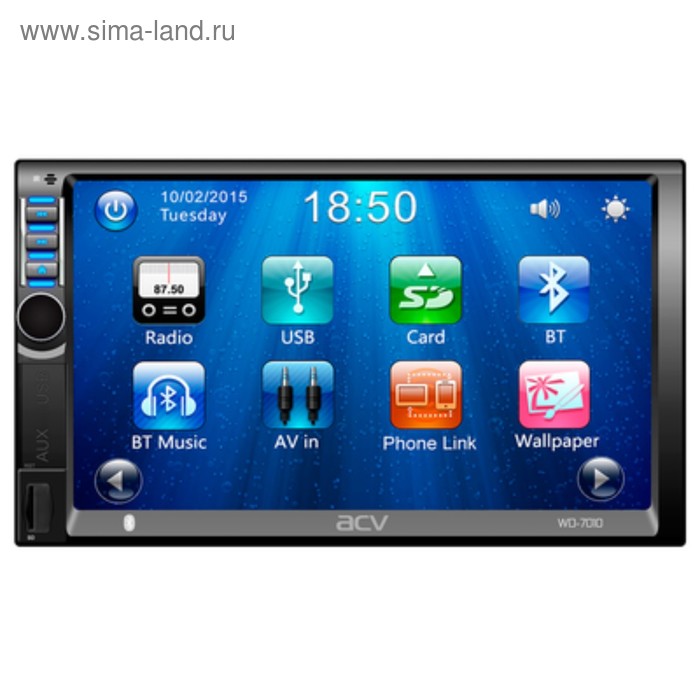 Автомагнитола ACV WD-7010 527800₽