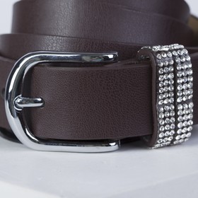 

Ремень женский, ширина 2,8 см, пряжка металл, винт, цвет коричневый