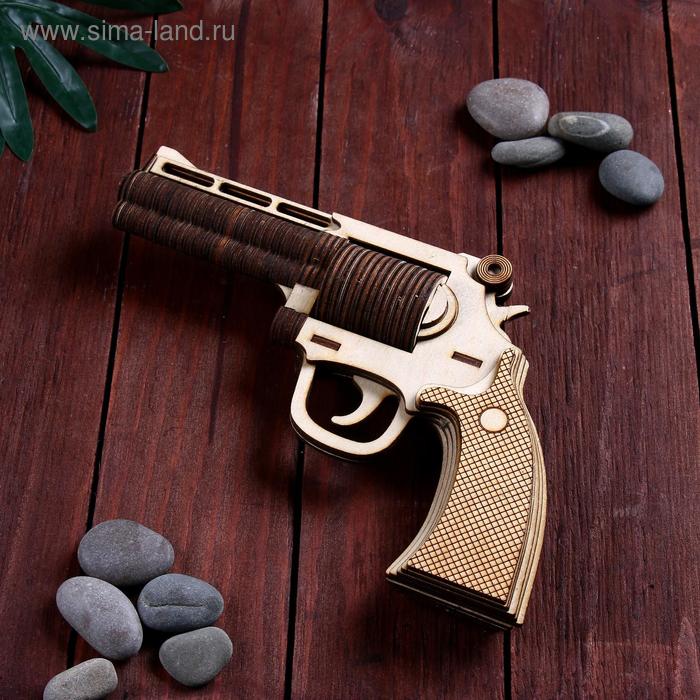 Сувенир деревянный пистолет Револьвер