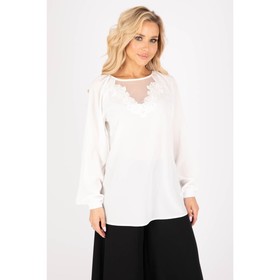 Блуза женская, размер 46, цвет белый