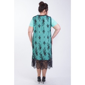 

Платье женское, размер 60, цвет зелёный, чёрный