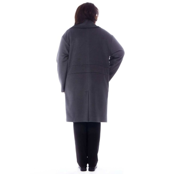 

Пальто женское, размер 52, цвет серый