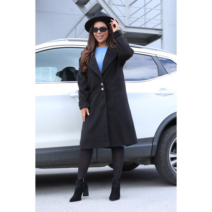 Пальто женское, размер 46, цвет чёрный пальто женское размер 46 цвет чёрный