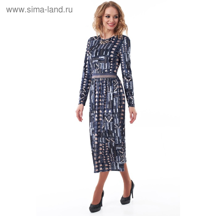 

Платье женское, размер 42, цвет синий