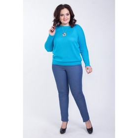 

Джемпер женский, размер 52, цвет голубой