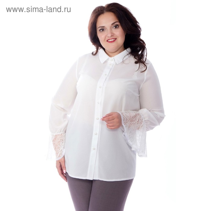 

Блуза женская, размер 58, цвет белый