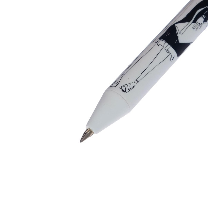 фото Ручка шариковая автоматическая artclick «модница», узел 0.5 мм, синие чернила, матовый корпус silk touch brunovisconti