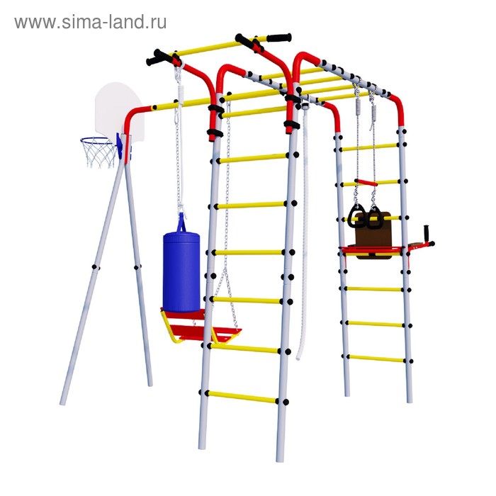

Детский спортивный комплекс уличный Fitness, 2880 × 2470 × 2320 мм, цепные качели