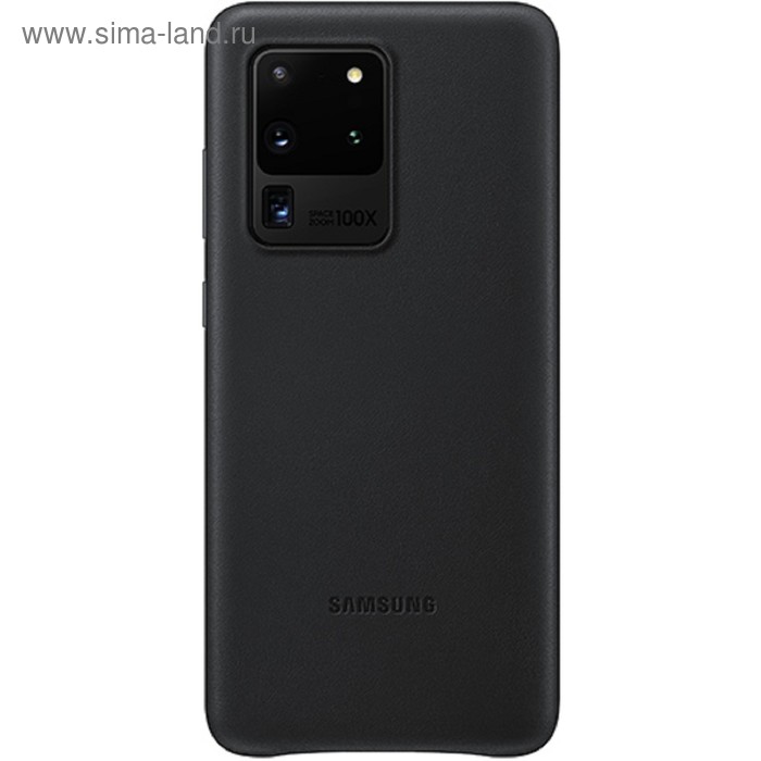 фото Чехол клип-кейс для samsung galaxy s20 ultra leather cover (ef-vg988lbegru), черный