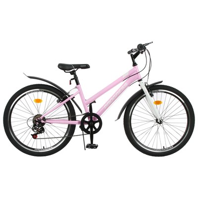 Велосипед 24" Progress Ingrid low, цвет розовый/белый, размер 13" - Фото 1