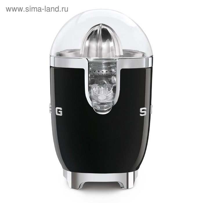 

Соковыжималка Smeg CJF01BLEU, для цитрусовых, 70 Вт, отсек для шнура, чёрная