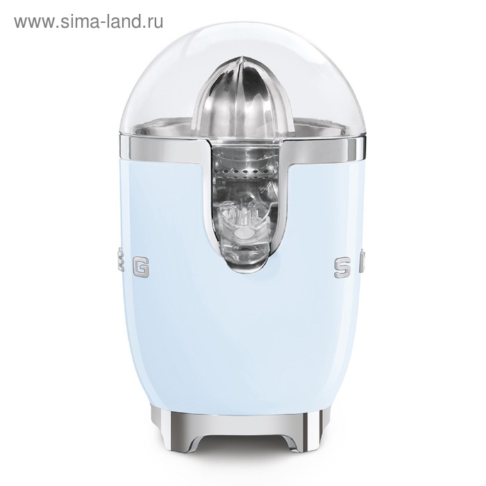 

Соковыжималка Smeg CJF01PBEU, для цитрусовых, 70 Вт, отсек для шнура, голубая