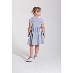 

Платье для девочки, рост 98 см, цвет серый меланж