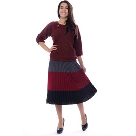 

Юбка женская, размер 42, цвет серый, бордовый