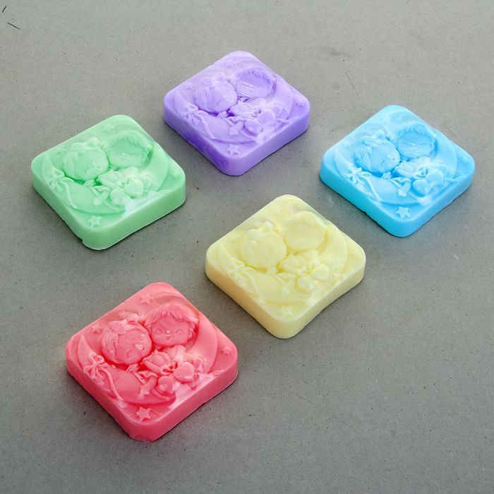 Мыло сувенирное "Малыши", цвета МИКС