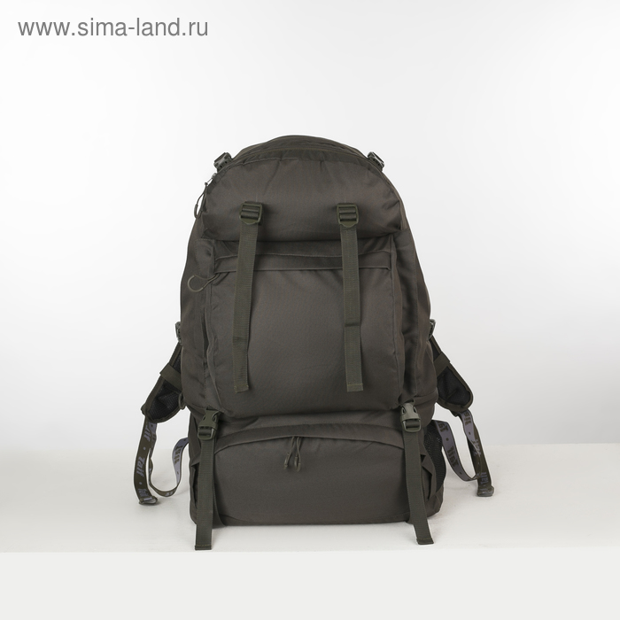 

Рюкзак туристический, 80 л, отдел на молнии, 3 наружных кармана, цвет оливковый