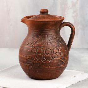 

Кувшин "Резной", красная глина, 1.5 л, микс