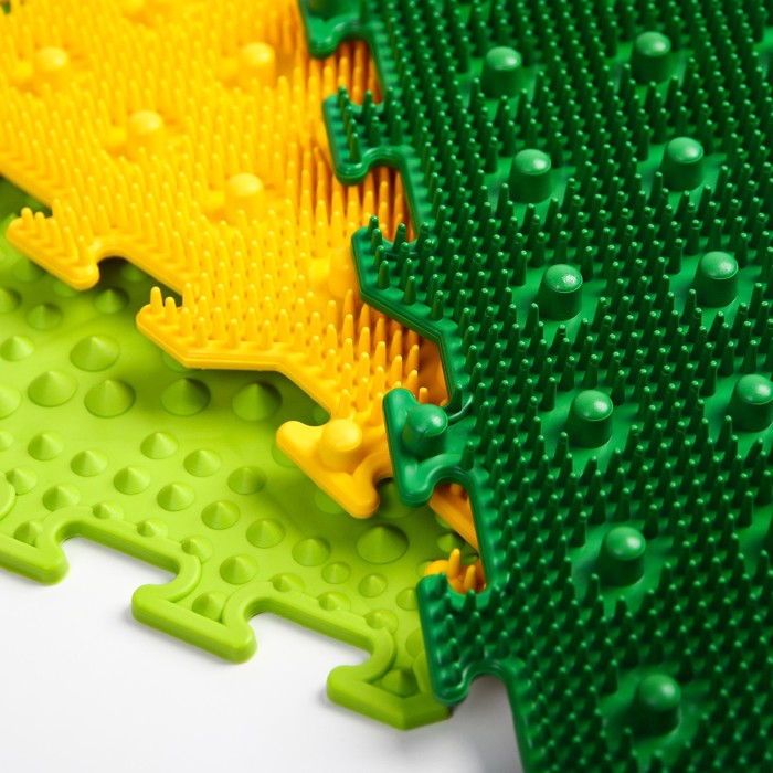 фото Комплект напольный, модульный, массажный коврик-пазл ортоша «микс» 6 (6 пазлов )