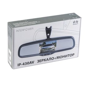 Монитор-зеркало под штатное крепление Interpower IP Mirror 430AV, Toyota, Lexus, Kia, Nissan, Honda, Mazda, Ford, Chevrolet, Mitsubishi от Сима-ленд