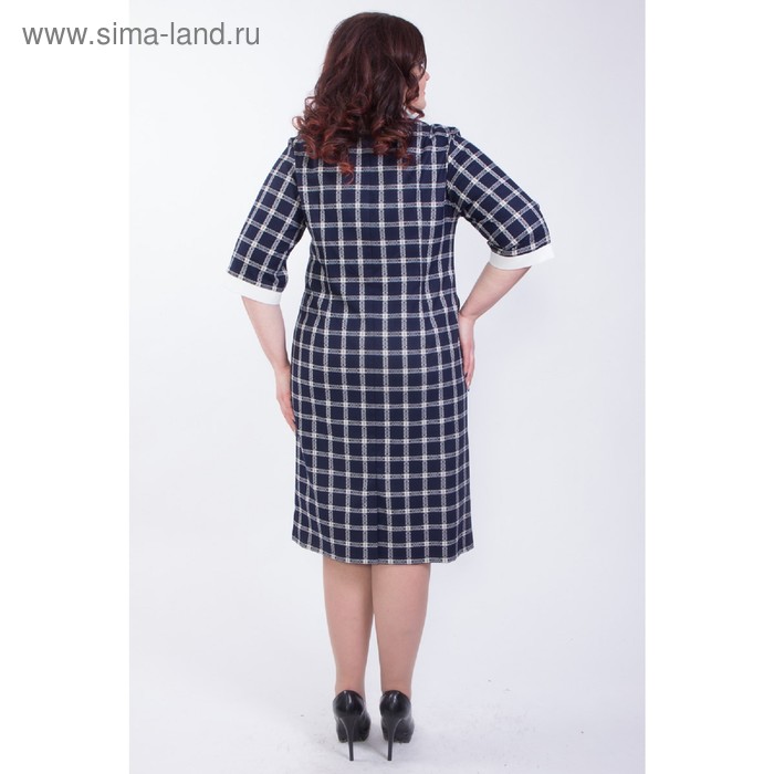 

Платье женское, размер 52, цвет синий, белый